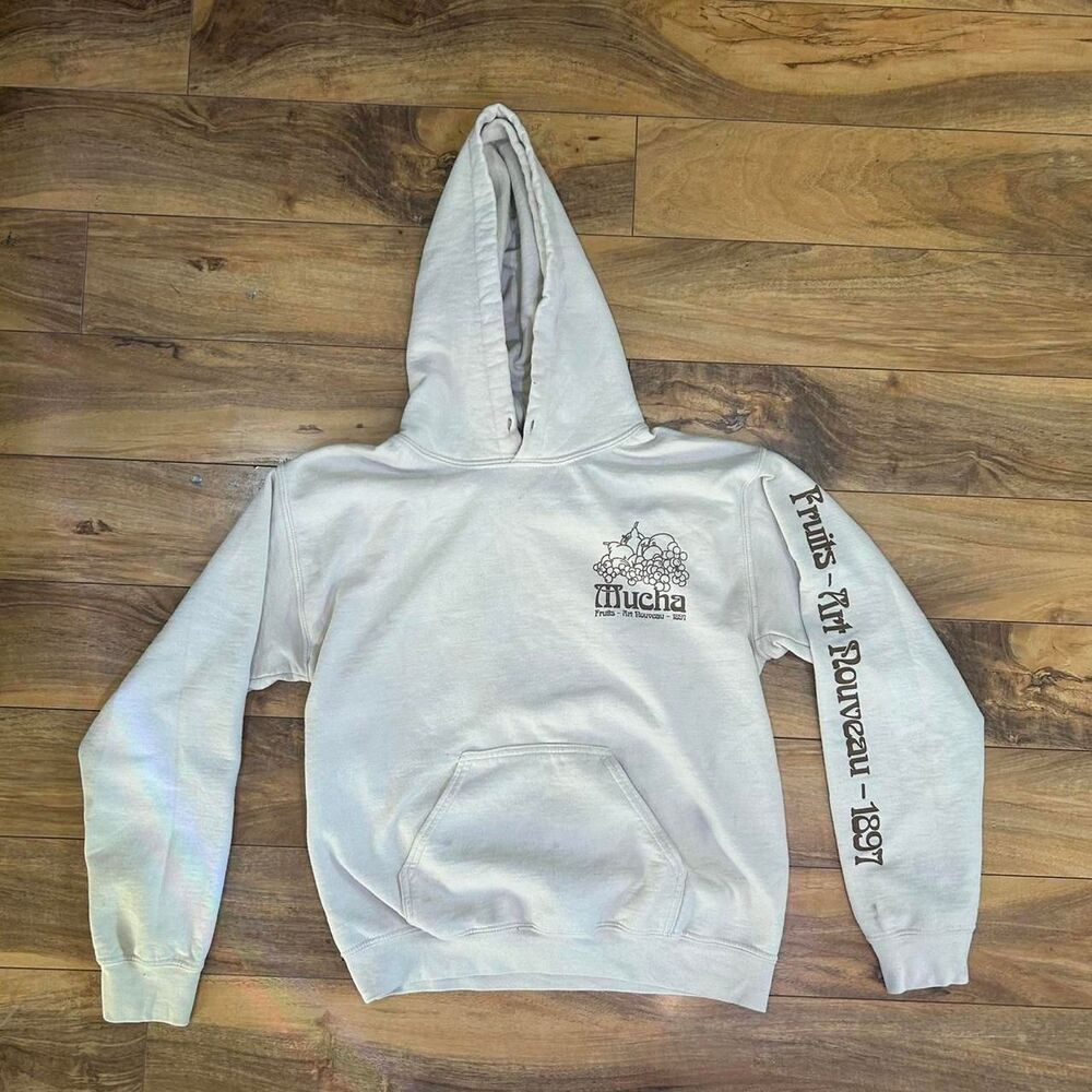 "Mucha" Men's Tan and Brown Hoodie
